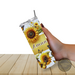 1. Sunflower butterfly tumbler. Yellow & brown floral mug. Rustic farmhouse tea cup. Designed and mailed from Lapeer Michigan
